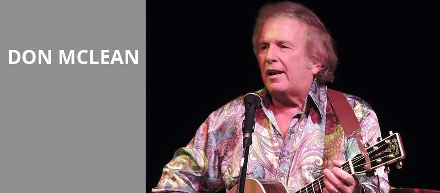 Don McLean, Hart Theatre, Albany