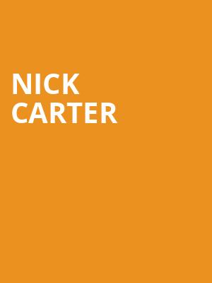 Nick Carter, Troy Savings Bank Music Hall, Albany